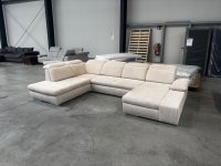 Wohnlandschaft Beige U-Form mit Schlaffunktion & Bettkästen - Bild 1