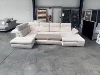 Wohnlandschaft Beige U-Form mit Schlaffunktion & Bettkästen - Bild 2