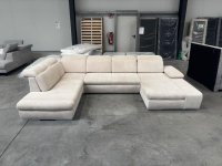 Wohnlandschaft Beige U-Form mit Schlaffunktion & Bettkästen - Bild 7