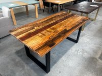 Massivholztisch Mango 180x90 cm, schwarzes Metallgestell - Bild 4