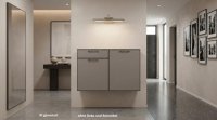 Voss Hänge-Schuhschrank Kommode Grau matt 125 cm - Bild 1