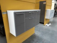 Voss Hänge-Schuhschrank Glasfront Taupe/Weiß 121 cm - Bild 2