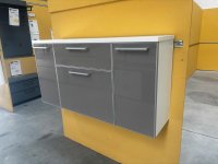 Voss Hänge-Schuhschrank Glasfront Taupe/Weiß 121 cm - Bild 5