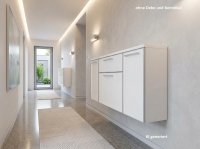 Voss Hänge-Schuhschrank Glasfront 121cm Weiß - Bild 1