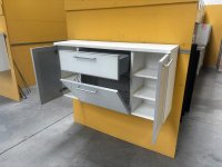 Voss Hänge-Schuhschrank Glasfront 121cm Weiß - Bild 3