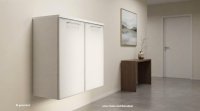 Voss Hänge-Schuhschrank Glasfront Weiß Matt 84x83 cm - Bild 1