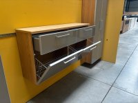 Voss Hänge-Schuhschrank Glasfront Eiche Bianco Taupe - Bild 4