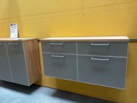 Voss Hänge-Schuhschrank Glasfront Eiche Bianco Taupe - Bild 5