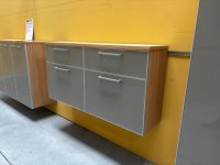 Voss Hänge-Schuhschrank Glasfront Eiche Bianco Taupe - Bild 6