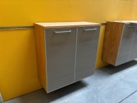 Voss Hänge-Schuhschrank Eiche Bianco / Taupe Glasfront - Bild 2