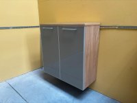 Voss Hänge-Schuhschrank Eiche Bianco / Taupe Glasfront - Bild 5