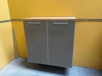 Voss Hänge-Schuhschrank Eiche Bianco / Taupe Glasfront - Bild 6