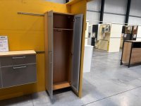 Voss Hänge-Garderobe Eiche Bianco / Taupe Glasfront - Bild 3