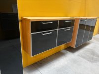 Hänge-Schuhschrank Voss Möbel Eiche Bianco Anthrazit Glasfront - Bild 6