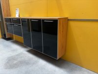 Voss Hänge-Schuhschrank Eiche Bianco Anthrazit Glasfront - Bild 6