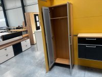 Voss Möbel Hänge-Garderobe Eiche Bianco Anthrazit Glasfront - Bild 3