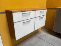 Voss Hänge-Schuhschrank Eiche Bianco / Optiweiß 121 cm - Bild 2