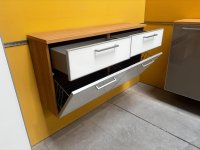 Voss Hänge-Schuhschrank Eiche Bianco / Optiweiß 121 cm - Bild 3