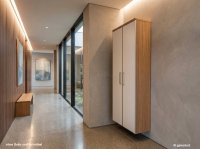 Voss Hänge-Garderobe Eiche Bianco / Optiweiß Glas - Bild 1