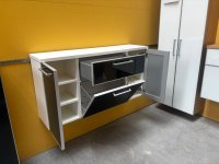 Voss Hänge-Schuhschrank Glasfront 121 cm Weiß/Anthrazit - Bild 2