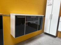 Voss Hänge-Schuhschrank Glasfront 121 cm Weiß/Anthrazit - Bild 4