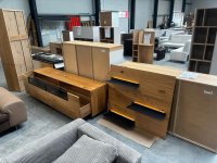 TV-Board & Wandboard 2-tlg. Asteiche teilmassiv LED - Bild 5