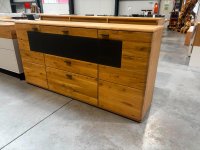 Sideboard Alteiche teilmassiv Grauglas 180 cm - Bild 5