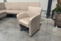 Eckbankgruppe 4-tlg. Beige mit 3 Loungesesseln - Bild 6