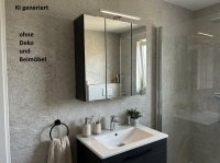 Spiegelschrank 60 cm LED Graphit - Neuware - Bild 1