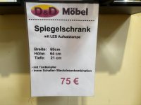 Spiegelschrank 60 cm LED Graphit - Neuware - Bild 3