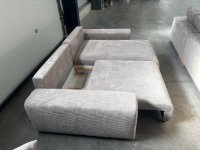 Schlafcouch Cord Hellgrau mit Bettkasten & Schlaffunktion - Bild 4