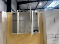 Spiegelschrank 80 cm mit LED Lampe & Steckdose - Weiß - Bild 4