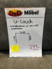 Wohnlandschaft Schlafsofa Grau mit Bettkasten & Schlaffunktion - Bild 3