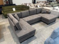 Wohnlandschaft Schlafsofa Grau mit Bettkasten & Schlaffunktion - Bild 5
