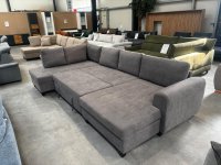 Wohnlandschaft Schlafsofa Grau mit Bettkasten & Schlaffunktion - Bild 6