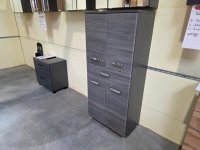 Midischrank Badmöbel Graphit/Eiche Rauchsilber NEU - Bild 6