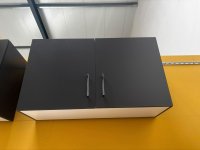 Hängeschrank Küchenmöbel 100 cm Graphit Grau Matt Neuware - Bild 5
