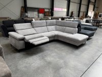 Zehdenick Eckcouch elektrisch Relaxfunktion Federkern Famose ecru grau - Bild 2