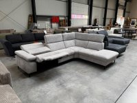 Zehdenick Eckcouch elektrisch Relaxfunktion Federkern Famose ecru grau - Bild 3