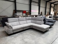 Zehdenick Eckcouch elektrisch Relaxfunktion Federkern Famose ecru grau - Bild 7