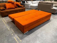 Schlafsofa Federkern mit Bettkasten Orange - Bild 6
