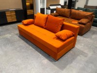 Schlafsofa Federkern mit Bettkasten Orange - Bild 8