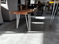 Sitzbank Akazie massiv 140 cm Baumkante - Bild 4