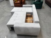 Eckschlafsofa mit Bettkasten Silbergrau (Einzelstück) - Bild 3