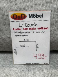 Eckschlafsofa mit Bettkasten Silbergrau (Einzelstück) - Bild 5