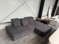 Megapol Ecksofa Grau mit Sitztiefen- & Kopfverstellung - Bild 2