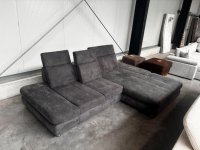 Megapol Ecksofa Grau mit Sitztiefen- & Kopfverstellung - Bild 4