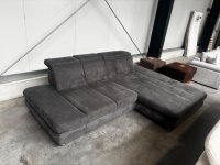 Megapol Ecksofa Grau mit Sitztiefen- & Kopfverstellung - Bild 7