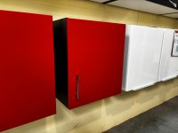Hängeschrank 50 cm Küchenschrank Grafit/Rot Matt - Bild 2