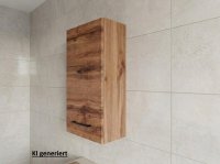 Bad-Hängeschrank Wotaneiche 30x64x21 cm - Bild 1